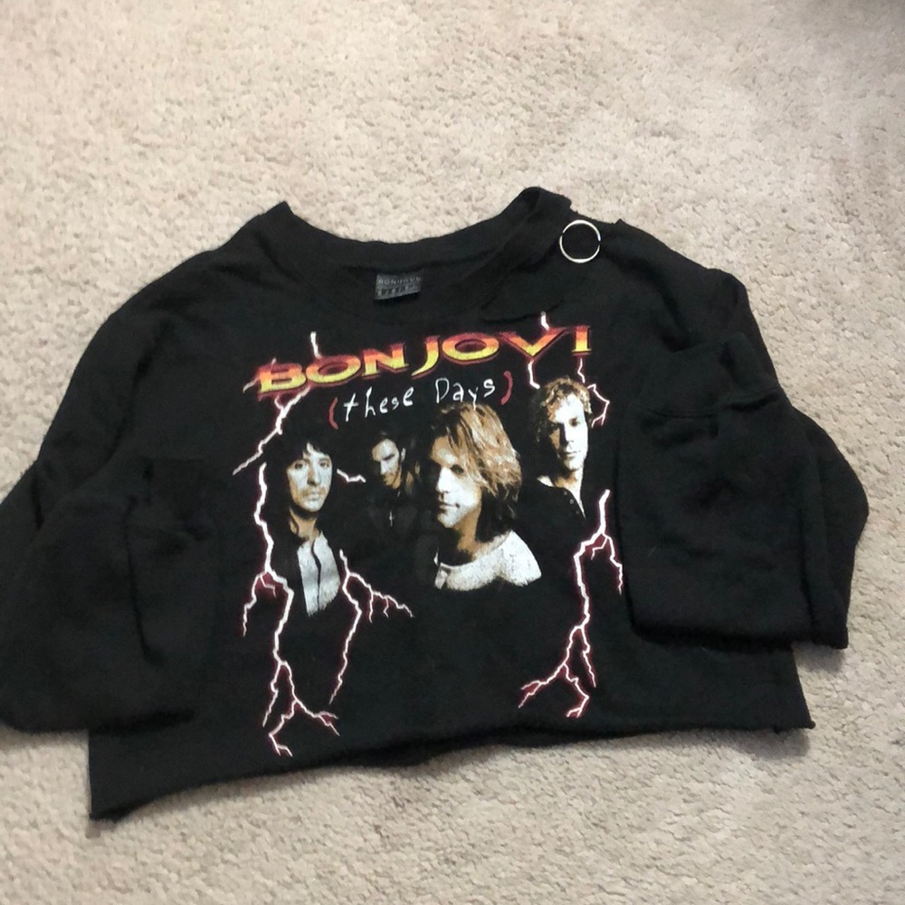 Bon Jovi crop sweatshirt